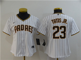 San Diego Padres #23 Fernando Tatís Jr. Women's White Cool Base Jersey