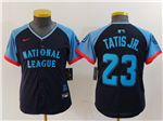 National League #23 Fernando Tatís Jr. Youth Navy 2024 MLB All-Star Game Limited Jersey