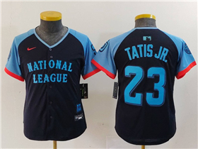 National League #23 Fernando Tatís Jr. Youth Navy 2024 MLB All-Star Game Limited Jersey