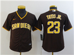 San Diego Padres #23 Fernando Tatís Jr. Youth Brown Cool Base Jersey