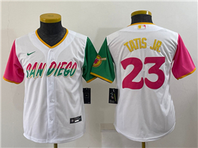 San Diego Padres #23 Fernando Tatís Jr. Youth White 2022 City Connect Jersey