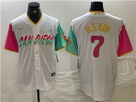 San Diego Padres #7 Ha-Seong Kim White 2022 City Connect Jersey