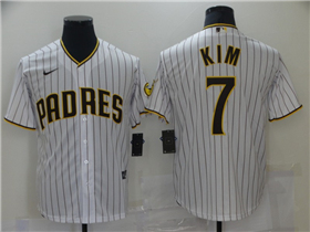 San Diego Padres #7 Ha-Seong Kim White Cool Base Jersey