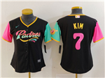 San Diego Padres #7 Ha-Seong Kim Women's Black 2022 City Connect Jersey