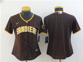 San Diego Padres Women's Brown Cool Base Team Jersey