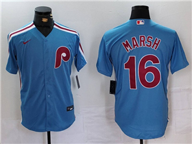 Philadelphia Phillies #16 Brandon Marsh Light Blue Jersey