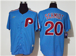 Philadelphia Phillies #20 Mike Schmidt Light Blue Cooperstown Collection Jersey