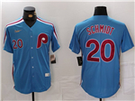 Philadelphia Phillies #20 Mike Schmidt Light Blue Cooperstown Collection Jersey