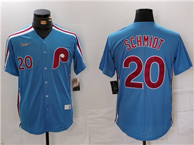 Philadelphia Phillies #20 Mike Schmidt Light Blue Cooperstown Collection Jersey