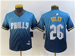 Philadelphia Phillies #26 Chase Utley Youth White Jersey