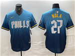 Philadelphia Phillies #27 Aaron Nola Blue 2024 City Connect Limited Jersey