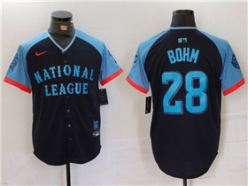 National League #28 Alec Bohm Navy 2024 MLB All-Star Game Limited Jersey