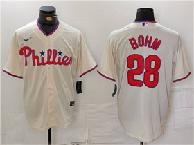 Philadelphia Phillies #28 Alec Bohm Cream Limited Jersey