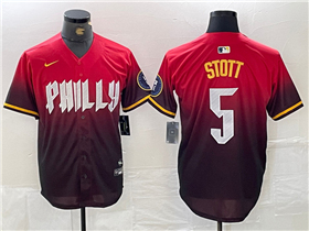 Philadelphia Phillies #5 Bryson Stott Red 2024 City Connect Limited Jersey