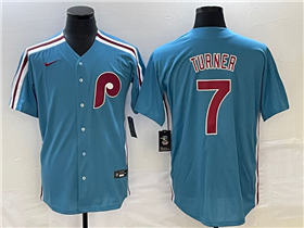 Philadelphia Phillies #7 Trea Turner Light Blue Jersey