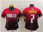 Philadelphia Phillies #7 Trea Turner Women's Red 2024 City Connect Limited Jersey