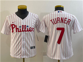 Philadelphia Phillies #7 Trea Turner Youth White Jersey