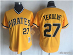 Pittsburgh Pirates #27 Kent Tekulve Throwback Gold Jersey