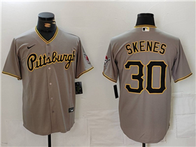 Pittsburgh Pirates #30 Paul Skenes Gray Limited Jersey