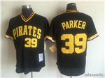 Pittsburgh Pirates #39 Dave Parker Throwback Black Jersey