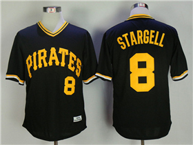 Pittsburgh Pirates #8 Willie Stargell 1979 Throwback Black Jersey