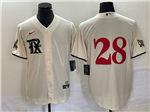 Texas Rangers #28 Jonah Heim Cream 2023 City Connect Jersey