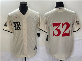 Texas Rangers #32 Evan Carter Cream 2023 City Connect Jersey