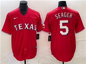 Texas Rangers #5 Corey Seager Red Cool Base Jersey