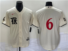 Texas Rangers #6 Josh Jung Cream 2023 City Connect Jersey