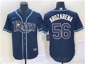 Tampa Bay Rays #56 Randy Arozarena Navy Cool Base Jersey