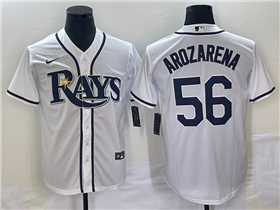 Tampa Bay Rays #56 Randy Arozarena White Cool Base Jersey