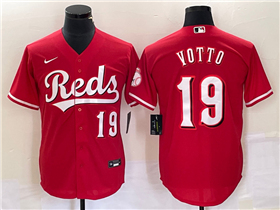 Cincinnati Reds #19 Joey Votto Red Cool Base Jersey