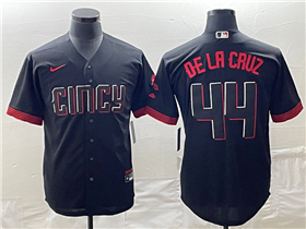 Cincinnati Reds #44 Elly De La Cruz Black 2023 City Connect Jersey