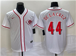 Cincinnati Reds #44 Elly De La Cruz White Cool Base Jersey