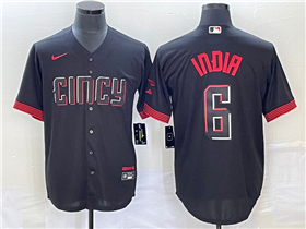 Cincinnati Reds #6 Jonathan India Black 2023 City Connect Jersey