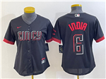 Cincinnati Reds #6 Jonathan India Women's Black 2023 City Connect Jersey