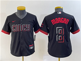 Cincinnati Reds #8 Joe Morgan Youth Black 2023 City Connect Jersey