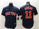 Boston Red Sox #11 Rafael Devers Navy Cool Base Jersey