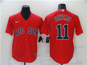 Boston Red Sox #11 Rafael Devers Red Cool Base Jersey