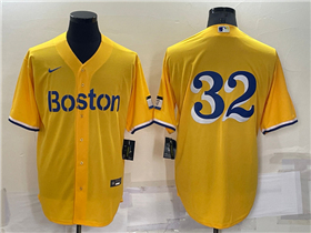 Boston Red Sox #32 Matt Barnes Gold 2021 City Connect Jersey