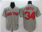 Boston Red Sox #34 David Ortiz Gray Cool Base Jersey