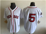 Boston Red Sox #5 Nomar Garciaparra 1997 Throwback White Jersey