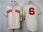 Boston Red Sox #6 Johnny Pesky 1946 Throwback Cream Jersey 