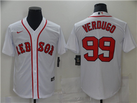 Boston Red Sox #99 Alex Verdugo White Cool Base Jersey