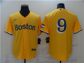 Boston Red Sox #9 Ted Williams Gold 2021 City Connect Jersey