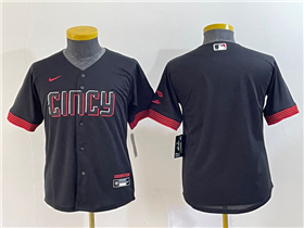 Cincinnati Reds Youth Black 2023 City Connect Team Jersey