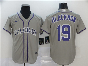 Colorado Rockies #19 Charlie Blackmon Gray Cool Base Jersey