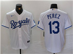 Kansas City Royals #13 Salvador Perez White Limited Jersey