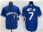 Kansas City Royals #7 Bobby Witt Jr. Royal Blue Limited Jersey