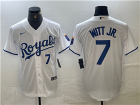 Kansas City Royals #7 Bobby Witt Jr. White Limited Jersey